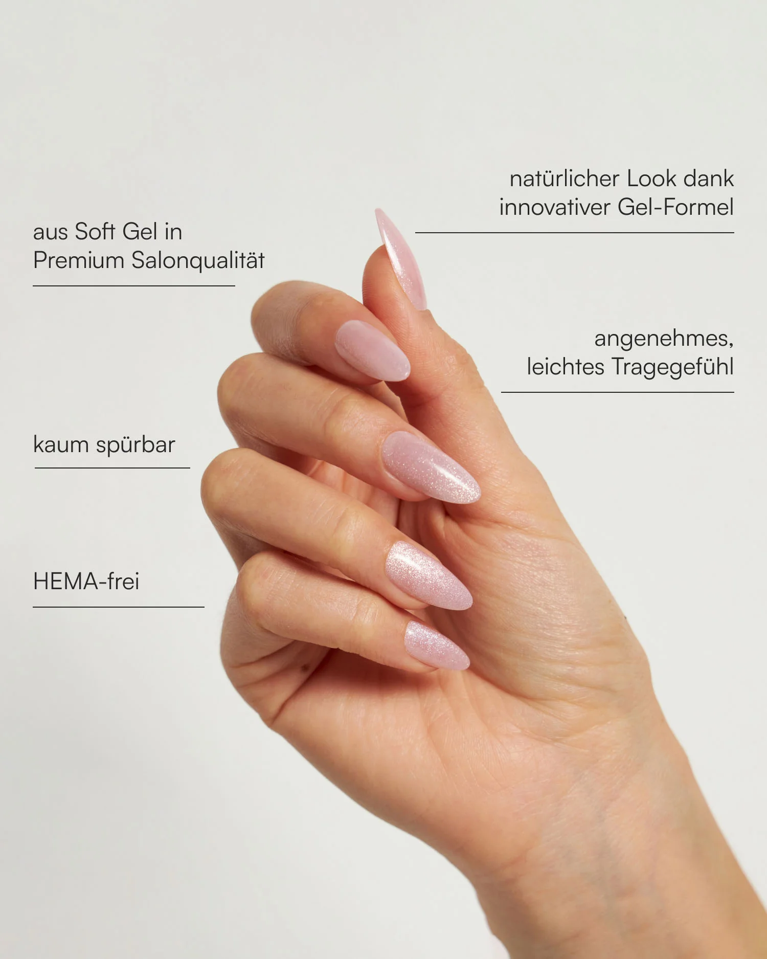 Rose Cat Eye Medium Almond Soft Gel Press Ons 3 Rose Cat Eye Medium Almond Soft Gel Press Ons