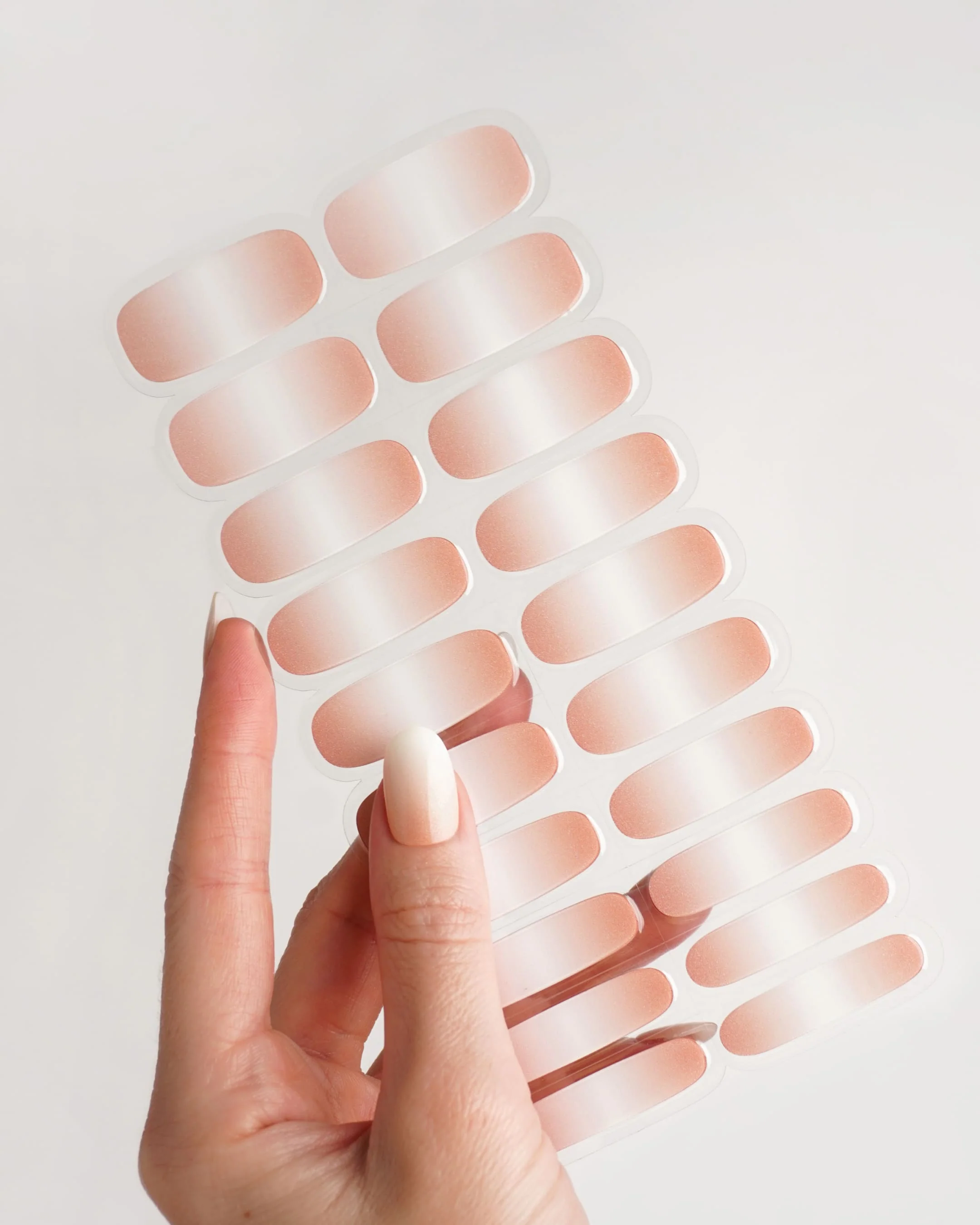 Nude Glitter Babyboomer Gel Strips 5 Nude Glitter Babyboomer Gel Strips