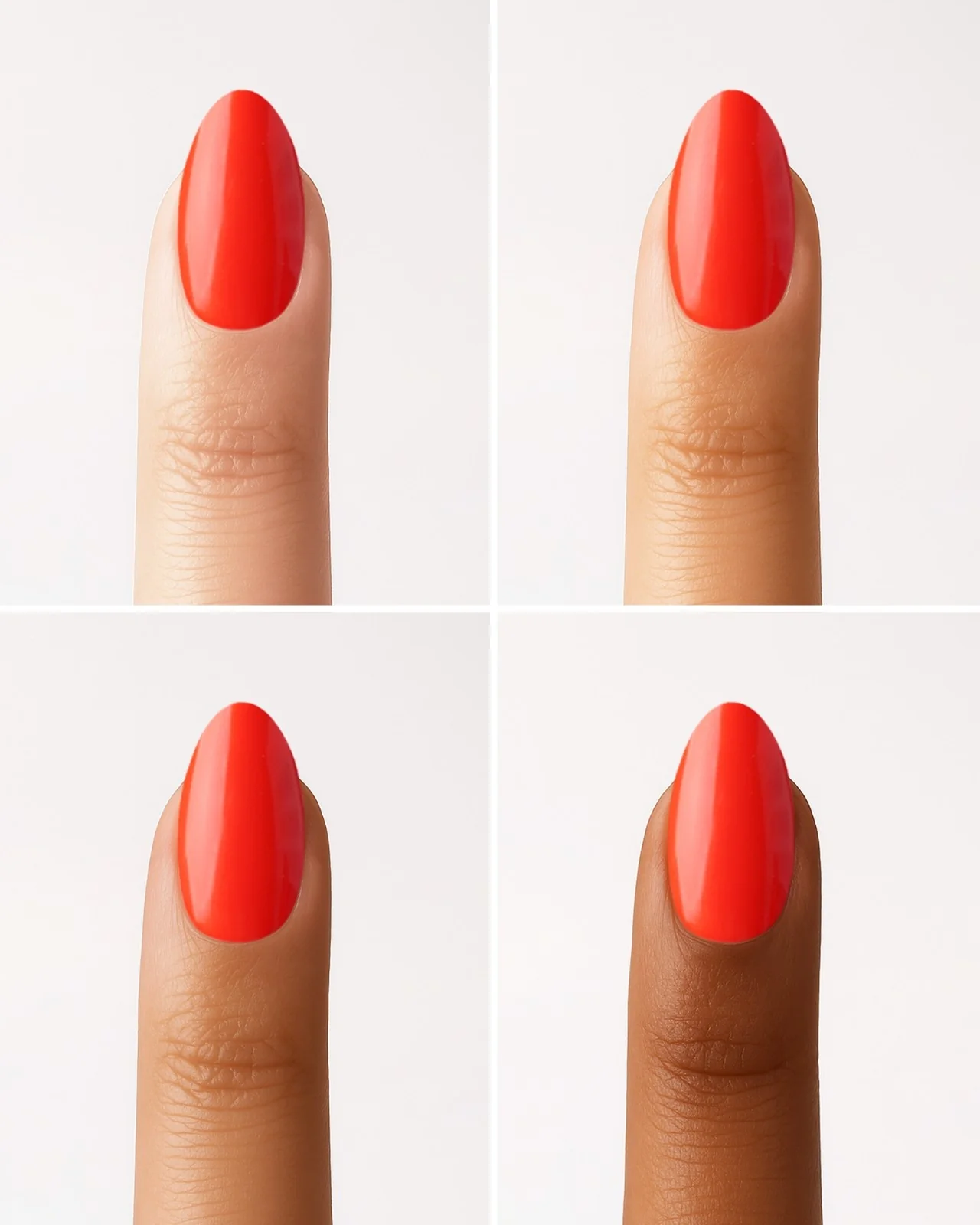On Fire Short Almond Soft Gel Press Ons
