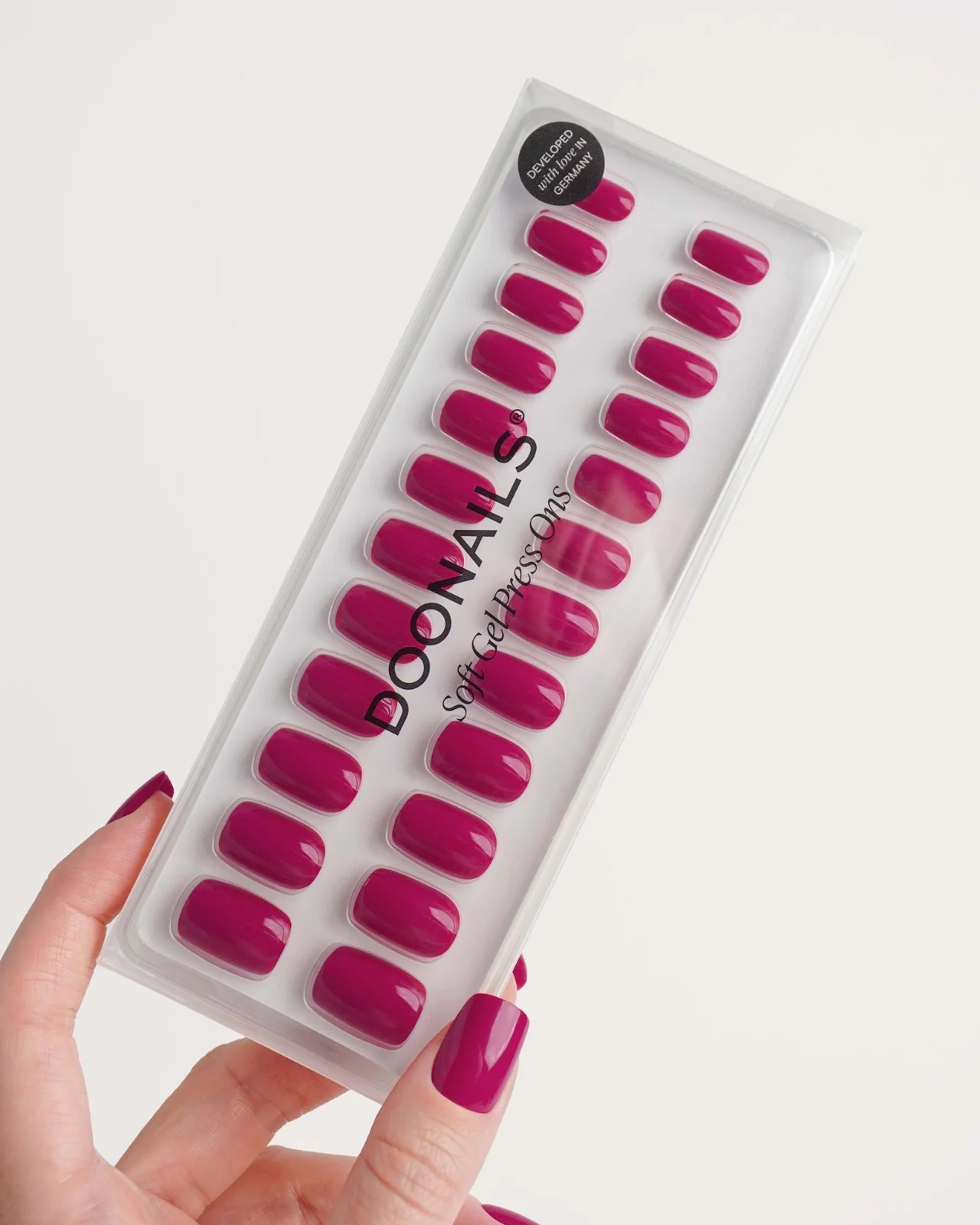 Acai Berry Short Square Soft Gel Press Ons