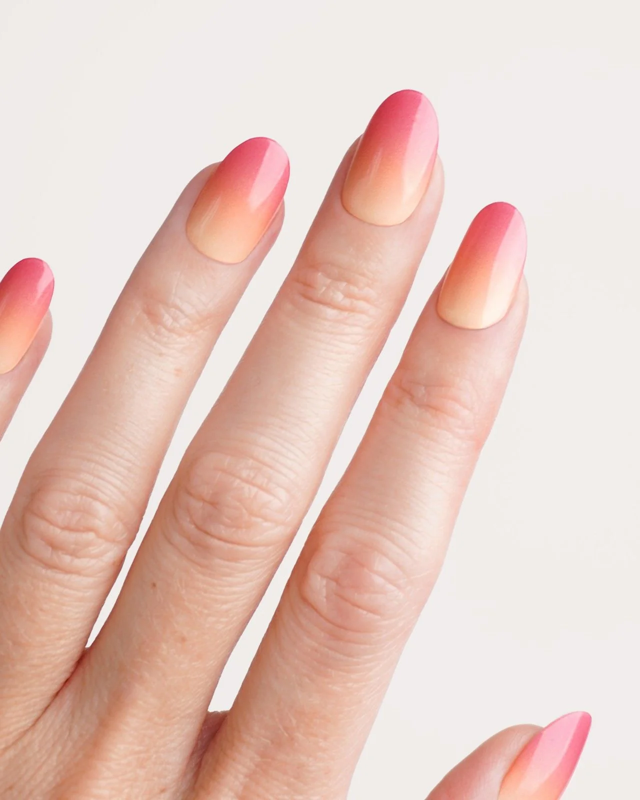 Orange Pink Ombre Gel Strips 2 Orange Pink Ombre Gel Strips