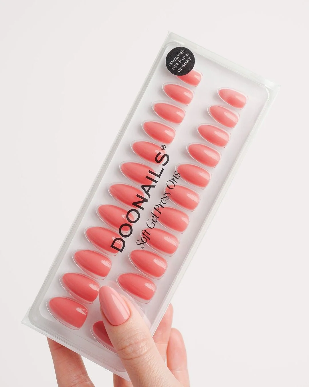 Peach Please Short Almond Soft Gel Press Ons