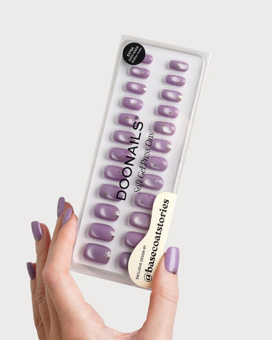 Violet Visions Short Square Soft Gel Press Ons