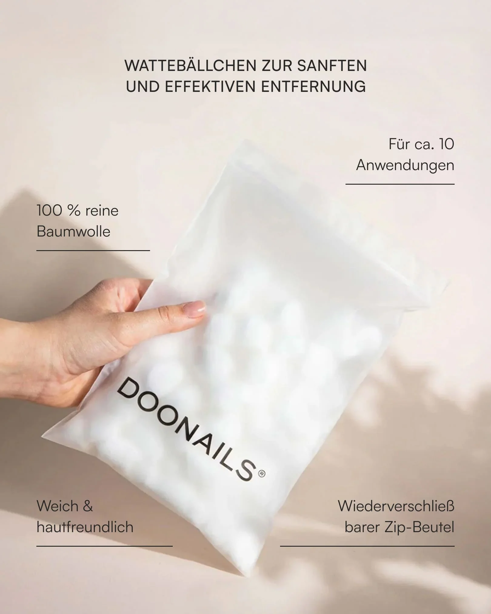 Entferner Wattebällchen