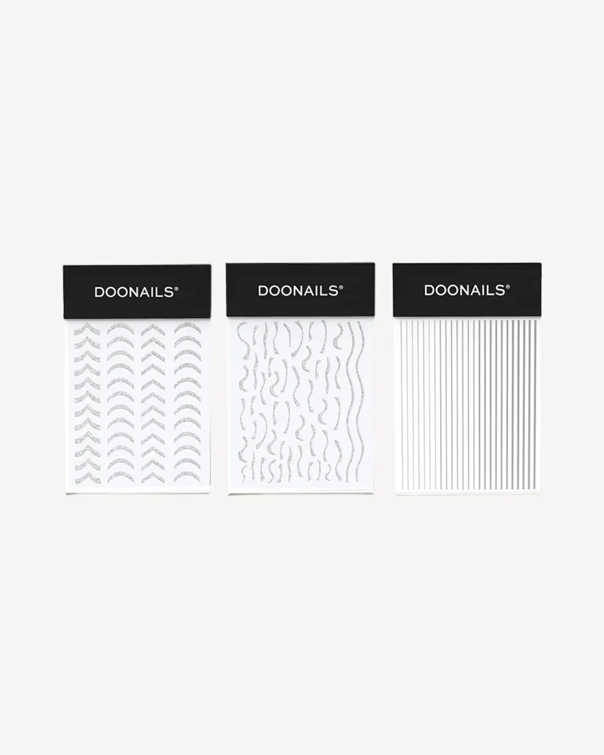 Nagelsticker Set – Silver Edition