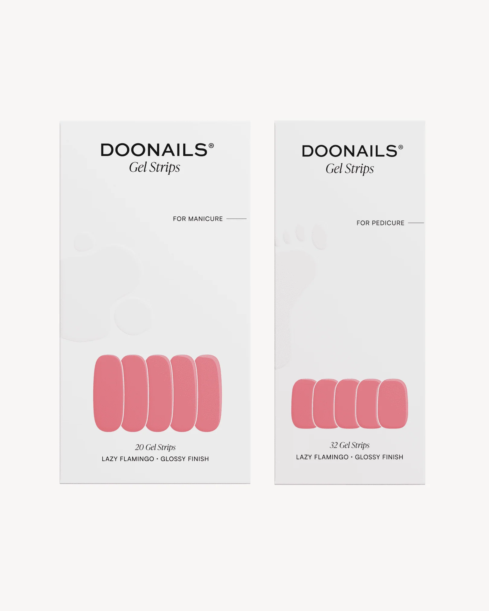 Lazy Flamingo Mani & Pedi Set - Gel Strips