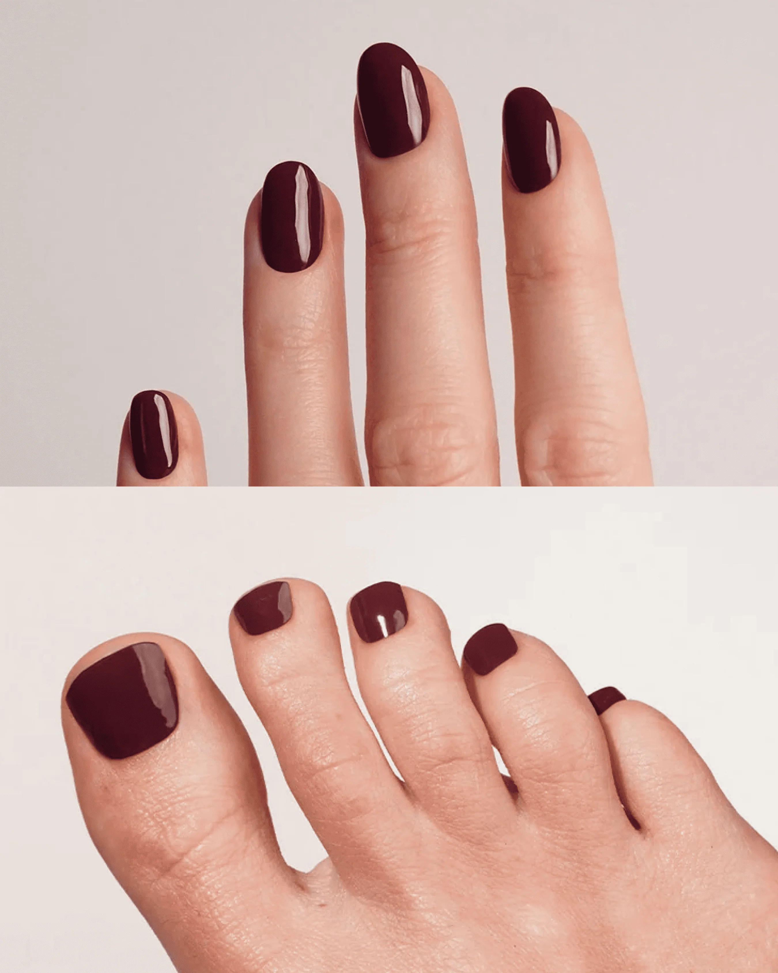 Plum Purple Mani & Pedi Set - Gel Strips