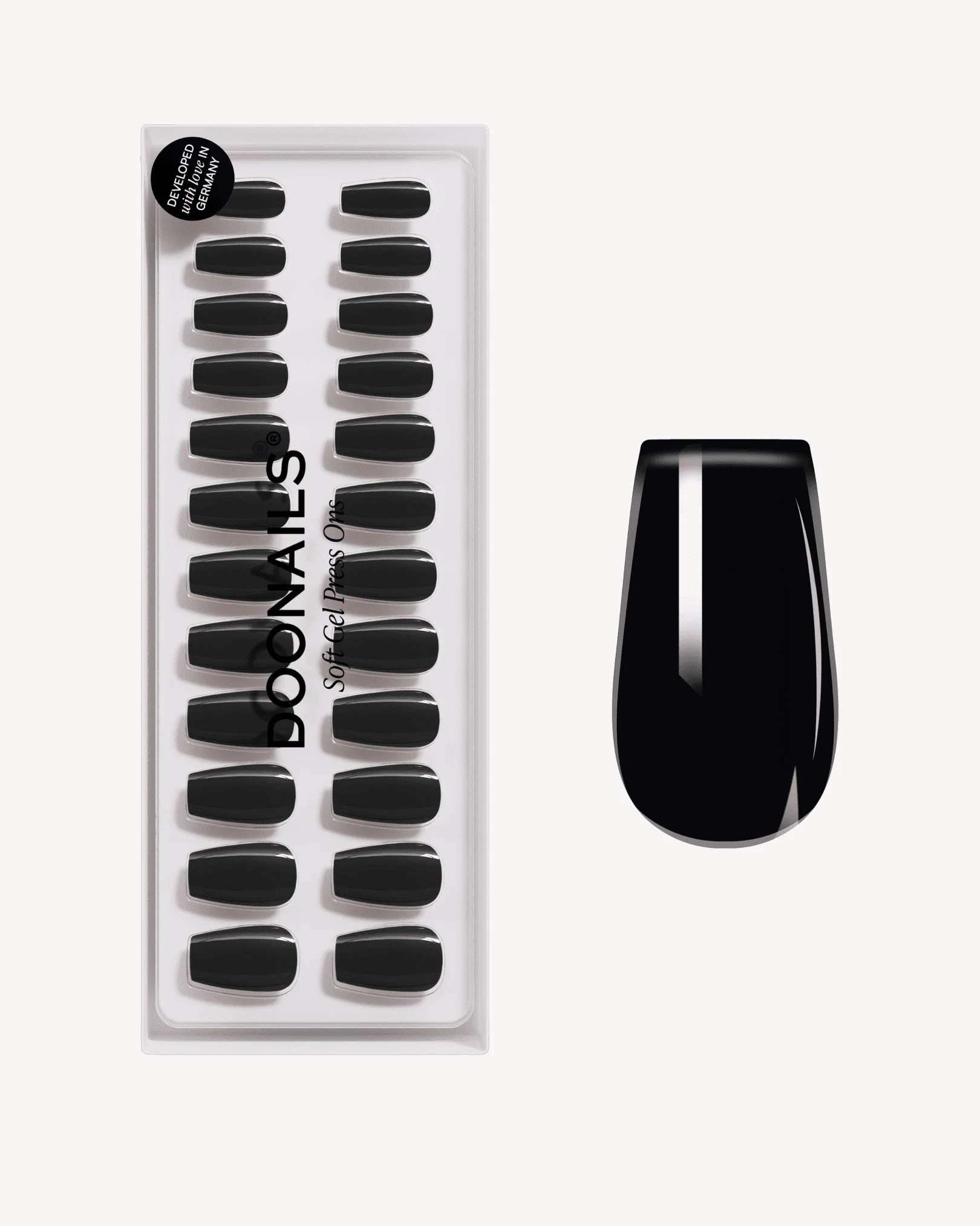 Dark Dream Short Coffin Soft Gel Press Ons
